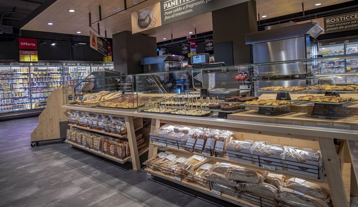 Arredamenti per locali pubblici, retail, minimarket : panetteria